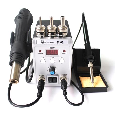 New ESD Soldering Station LED Digital SMT SMD Solder Iron Desoldering Rework Station Hot