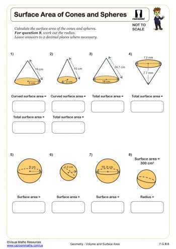 Surface Area and Volume Worksheets | Printable PDF Worksheets ...