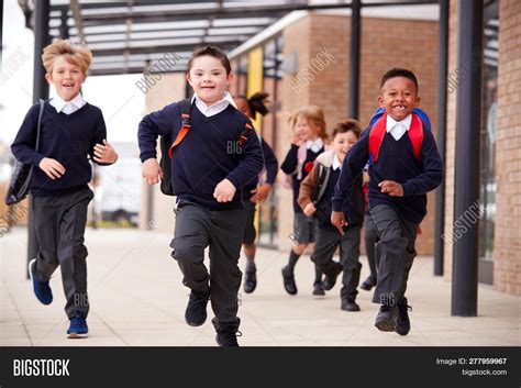 Excited Primary School Image And Photo Free Trial Bigstock