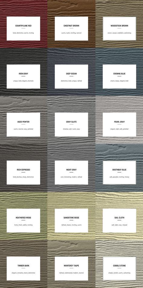 James Hardie Color Chart