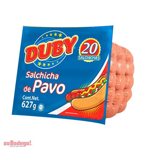 Salchicha de Pavo Duby 627 gr suBodega alcanza para más