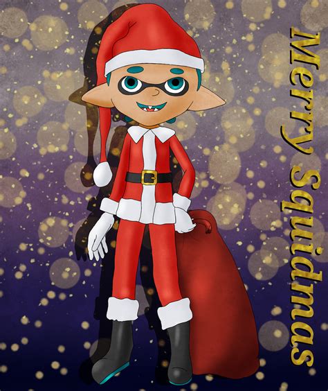 Merry Squidmas Teal By Minyboy5 On Deviantart