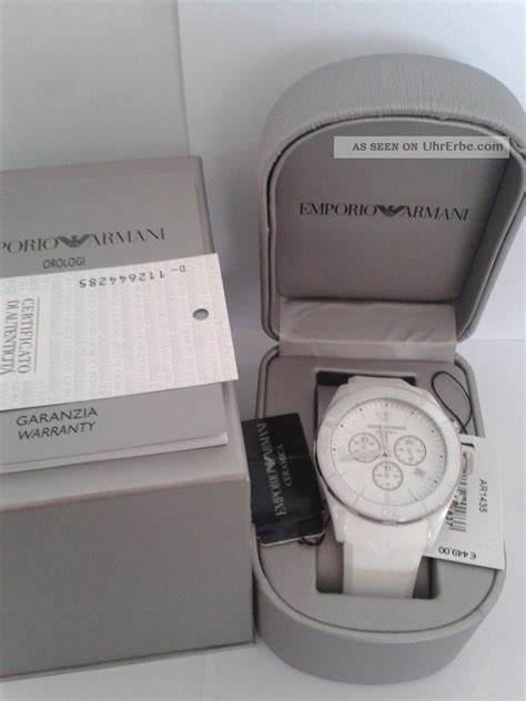 Emporio Armani Ar Keramik Weiss Herrenuhr Chronograph Uvp