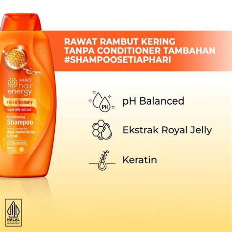 Jual Makarizo Hair Energy Fibertherapy Conditioning Shampoo Royal Jelly