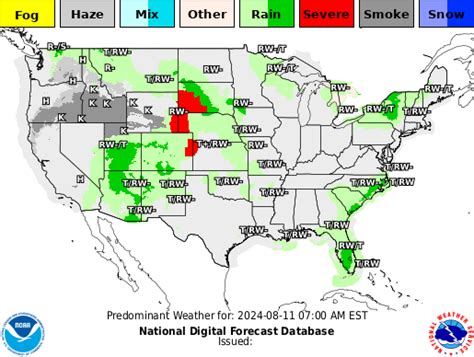 5 Day National Weather Map - Oconto County Plat Map