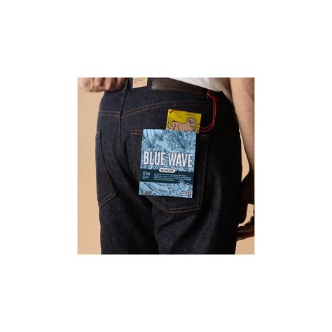 NAKED FAMOUS SuperGuy Blue Wave Selvedge