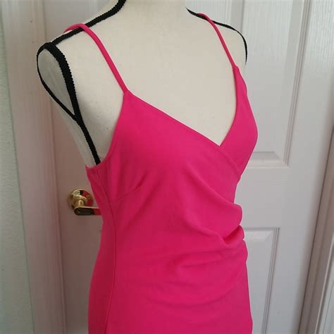 Pink Lily Hot Pink Asymmetrical Dress Gem