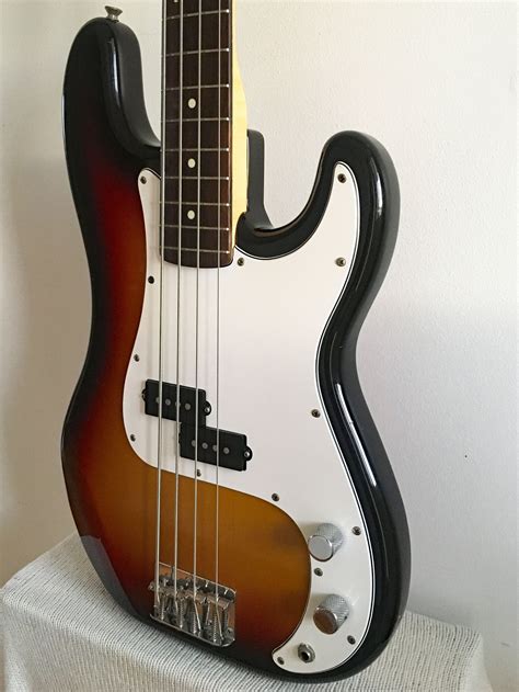 Squier Mij Silver Series Precision Bass Spb33 Sunburst 1994 5 Topshelf Instruments