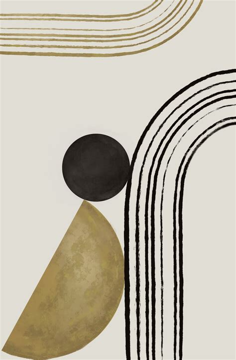 Illustration Artistiques Abstract Shapes And Lines Europosters