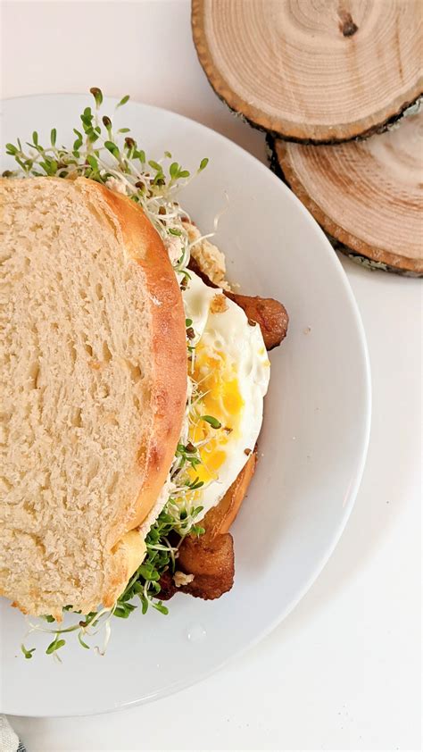 Brioche Breakfast Sandwich Recipe The Herbeevore