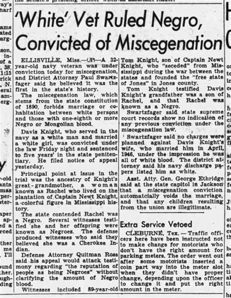 Davis Knight Case 1948 Ms