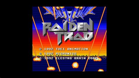 Raiden Trad SNES 60Hz US Intro Attract Mode YouTube