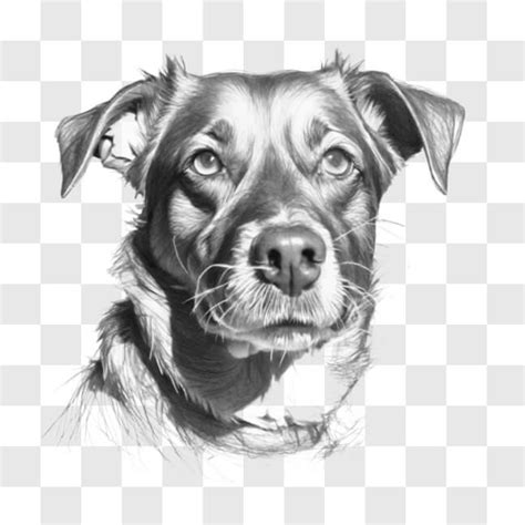 Download Captivating Black and White Dog Drawing Sketches Online ...