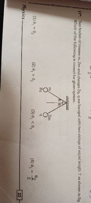 Identical Point Charges Q Each Are Kept Metre Apart In Air A Third