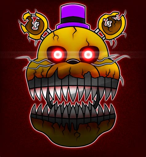 Nightmare Fredbear By Steel 1001 On Deviantart