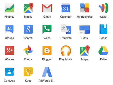 Google Needs To Get Their API Icon Set In Order | API Evangelist