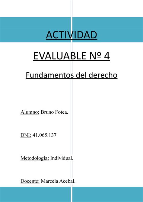 Actividad Evaluable N Fundamentos Actividad Evaluable N