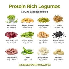 PROTEIN RICH LEGUMES POSTER - Radiate Wellness