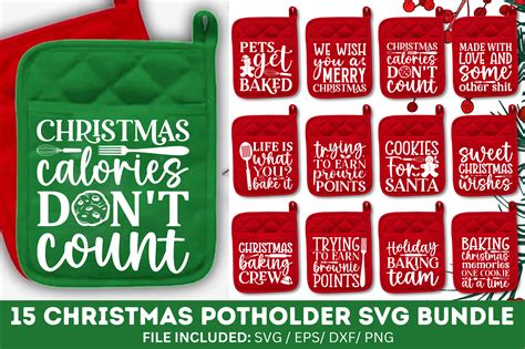 Christmas Pot Holder Svg Bundle By Regulrcrative Thehungryjpeg