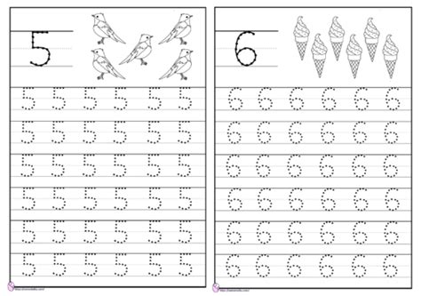 Belajar Menulis Angka Menebalkan 1 10 Lembar Kerja Anak Tk Pdf Kindergarten Math