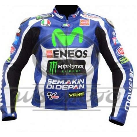 Valentino Rossi Vr Moto Gp Motorbike Racing Leather Jacket