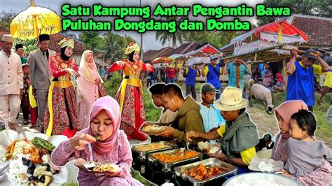 Tradisi Unik Rombongan Satu Kampung Serbu Parasmanan Ikut Makan