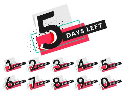 stylish days countdown timer design - Download Free Vector Art, Stock ...