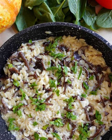 One Pot Creamy Mushroom Orzo Ana Recipes