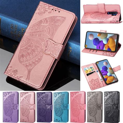 Funda De Mariposa Para Xiaomi Redmi Carcasa De Cuero Con Relieve D