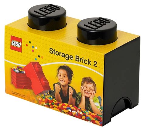 LEGO Klocek Brick 2 Czarny 40021733 Pojemnik Na Niskie Ceny I Opinie