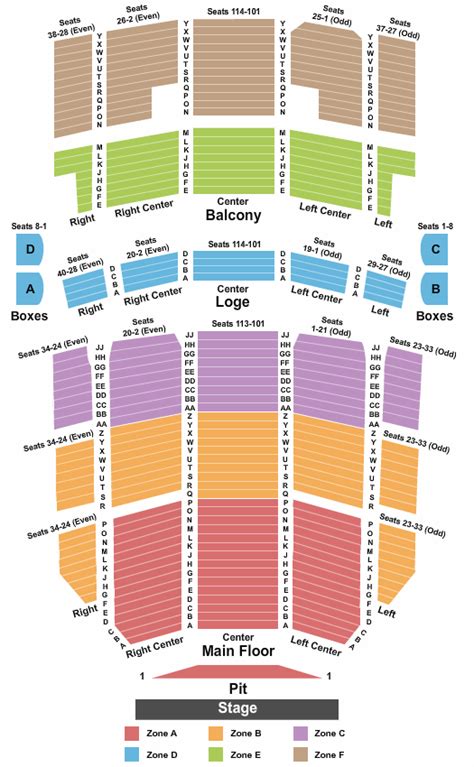 Seating Chart Proctors Theatre Schenectady Ny Bruin Blog