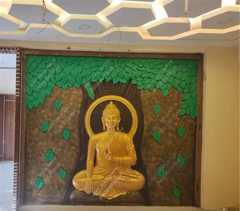 Smooth Frp Buddha Wall Mural Art Design For Home Decor At Sq Ft