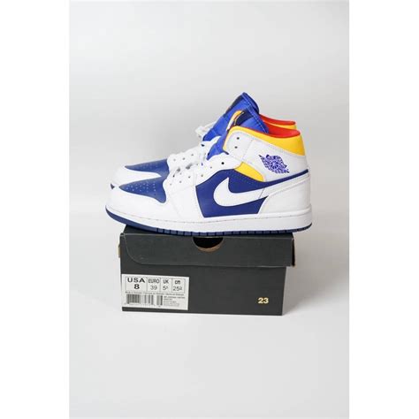 Jual Nike Air Jordan 1 Mid Deep Royal Blue Original Shopee Indonesia