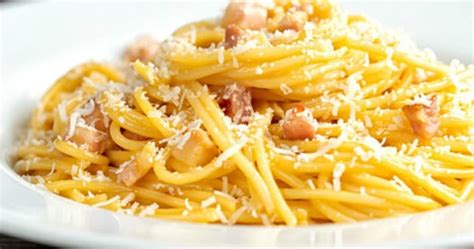 Classic Carbonara Pancetta And Egg Pasta Punchfork