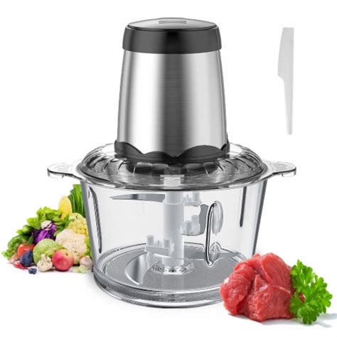 Kitcheniva Stainless Steel Electric Meat Grinder With Glass L Liter