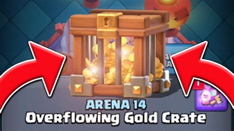 How To Get An Overflowing Gold Crate In Clash Royale Youtube