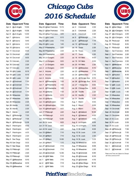 🔥 [50+] Chicago Cubs Schedule Wallpapers | WallpaperSafari