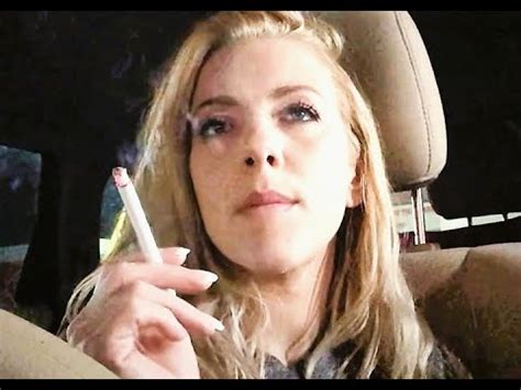 Blonde Girl Smoking At The Parking Lot YouTube
