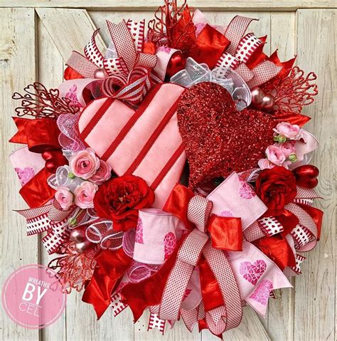 Diy Valentine Wreaths For Your Front Door S Day Wreath Wreath Wreath