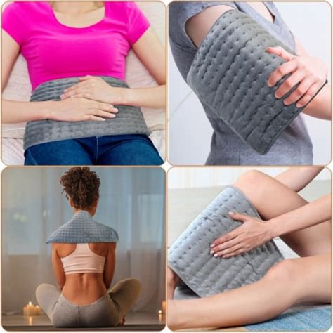 Electric Heating Pad For Shoulder Neck Back Spine Legs Feet Pain Relief