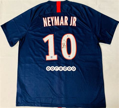 Neymar Jr Autographed Signed Paris Saint Germain Psg Jersey Beckett Loa