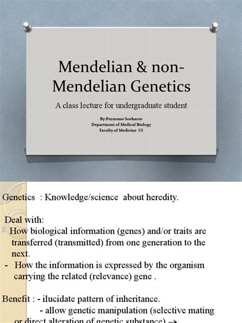 Mendelian And Non Mendelian Genetics Heredity Evolutionary Biology