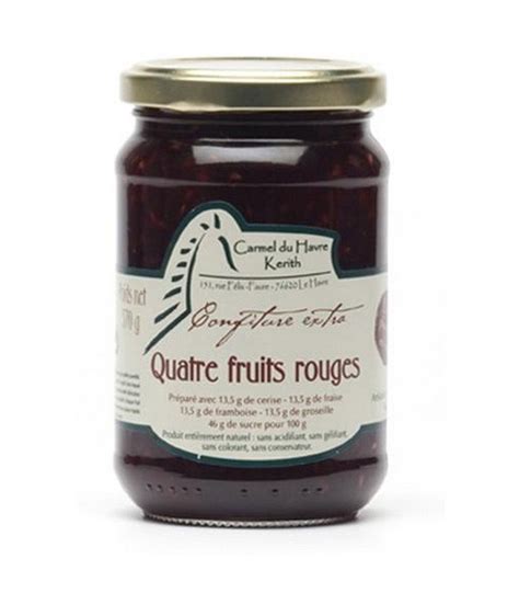 Confiture Aux 4 Fruits Rouges 370 G HAVRE KERITH Carmel Du