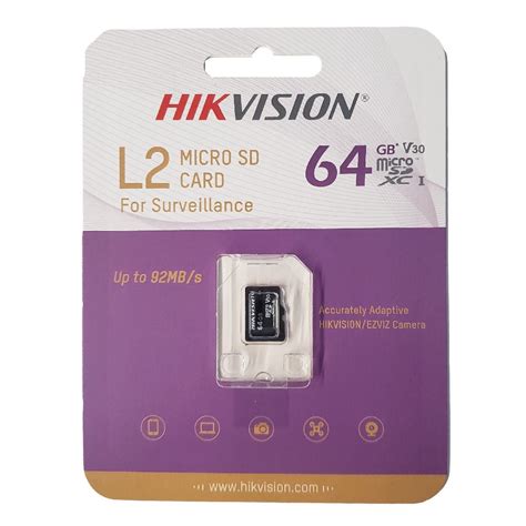 Cart O De Mem Ria Hikvision Microsd L Series Gb Hs Tf L Std G P