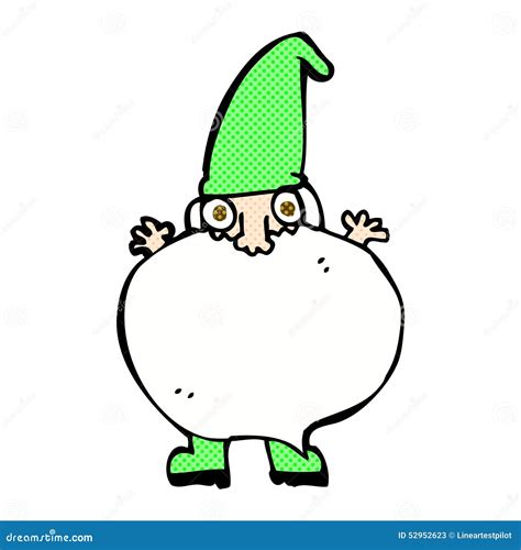 Comic Cartoon Tiny Santa Stock Illustration Illustration Of Christmas