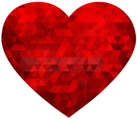 Red Heart Affection Icon Romantic Emblem Love Symbol Passion Mark Png