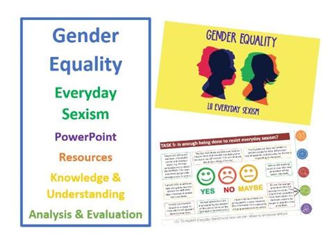 Gender Equality Everyday Sexism Full Lesson And Resources Teaching Resources