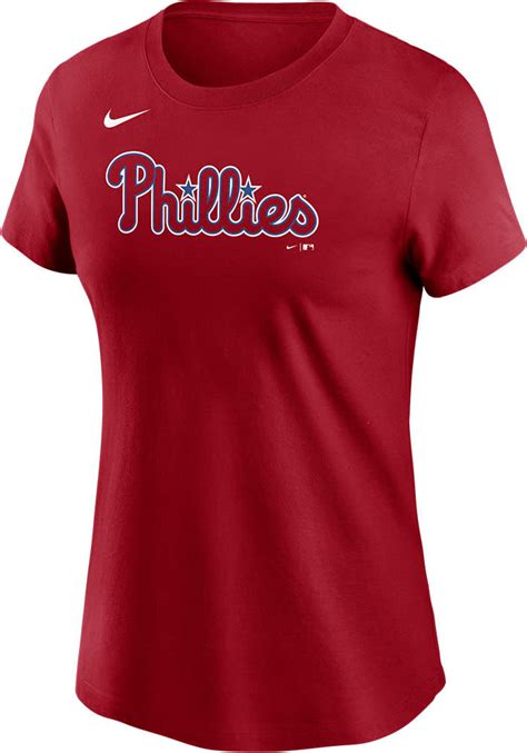 Nike Philadelphia Phillies Womens Stars T Shirt Red