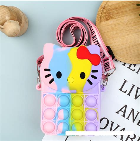 Viral Tik Tok Pop It Toy Purse For Girls Pop It Unicorn Bag Fidget