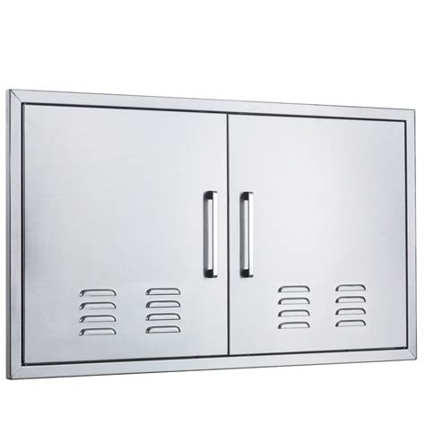 Buy Outdoor Kitchen Doors Stainless Steel Double Access Door Vented